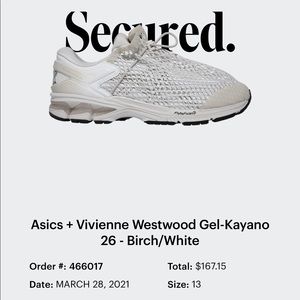 Asics Vivienne Westwood Gel Kayano 26 birch SOLD